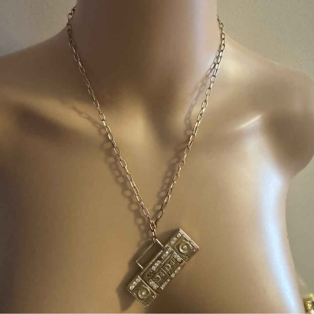Boombox Pendant Necklace